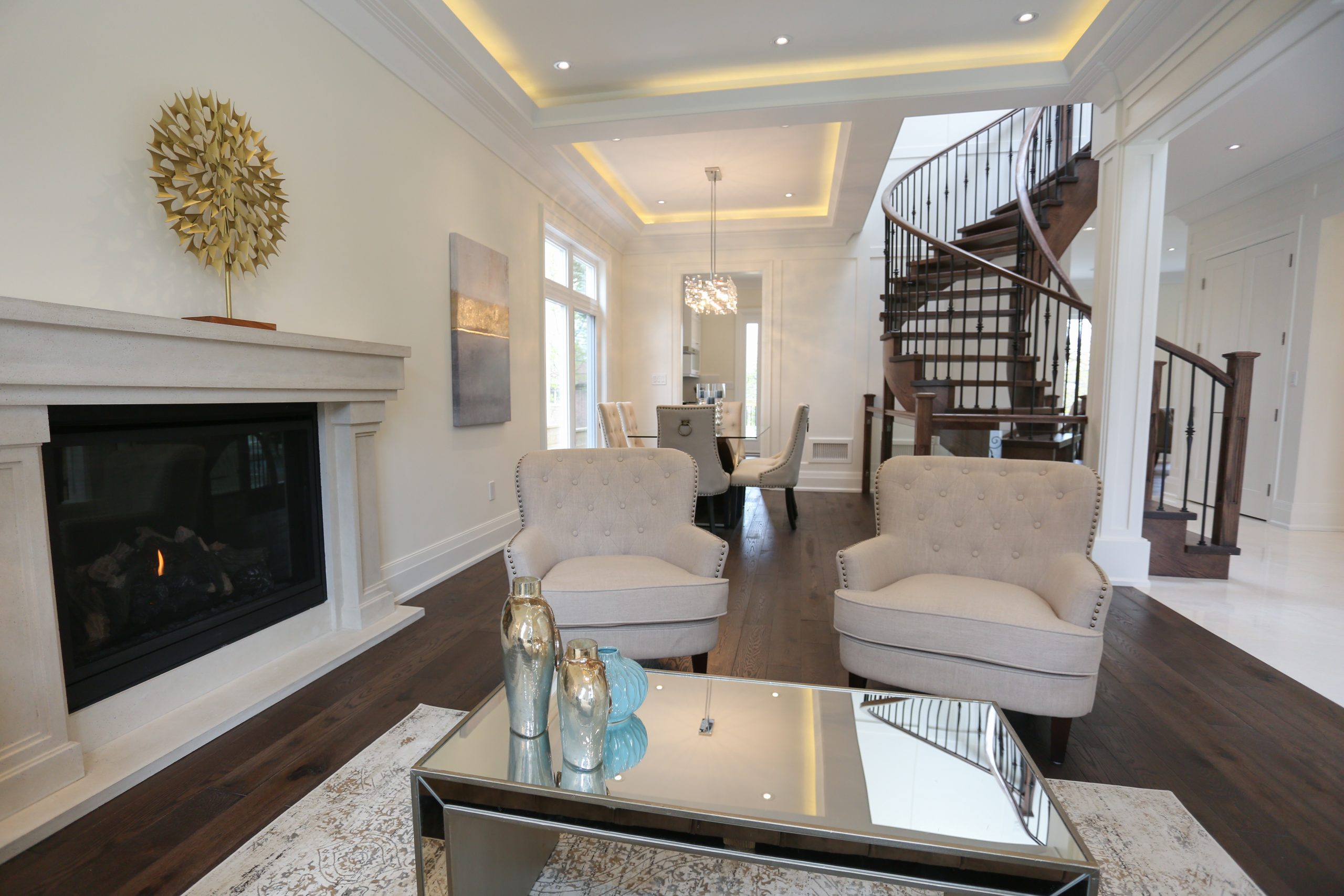 Luxury custom house builder living room